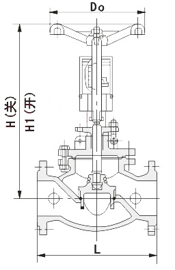 KPF平衡閥外形（xíng）尺寸圖