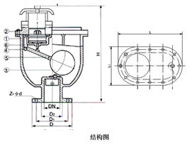 CARX複合（hé）式排氣閥外形尺寸（cùn）圖