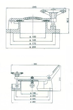 GLY-150型量（liàng）油孔（kǒng）外形尺寸（cùn）圖